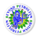 british petroleum blue plague fridge magnet