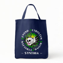 british petroleum blue plague synthia tote bags