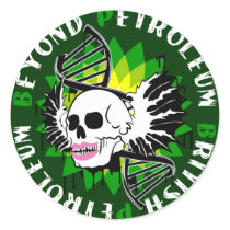 british petroleum blue plague synthia round stickers