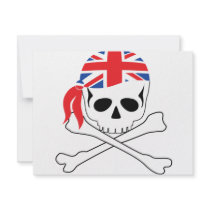 British Pirate Personalized Invite