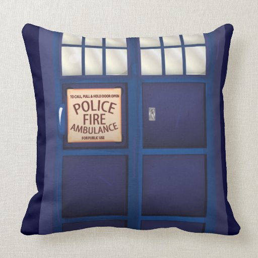 British Police Box Pillow