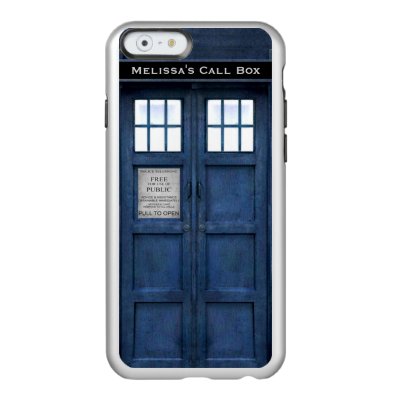British Police Phone Call Box - Retro 1960s Style Incipio Feather® Shine iPhone 6 Case