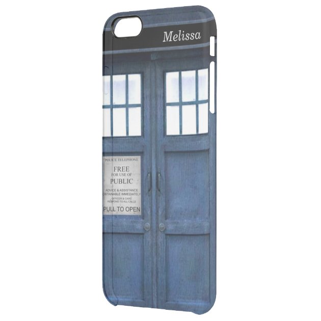 British Police Phone Call Box - Retro 1960s Style Uncommon Clearlyâ„¢ Deflector iPhone 6 Plus Case-1
