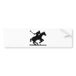 British Polo Sport Horse Player Silhouette Ponies Bumper Sticker