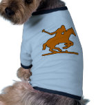 British Polo Sport Horse Player Silhouette Ponies Dog Clothing