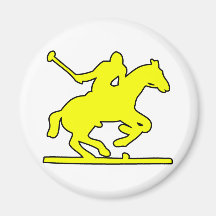 British Polo Sport Horse Player Silhouette Ponies Magnets