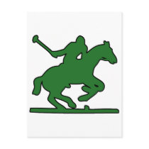 British Polo Sport Horse Player Silhouette Ponies postcards by inquester British Polo Sport Horse Player Silhouette Ponies postcards