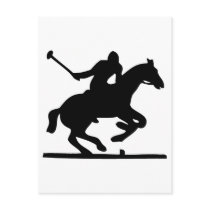 British Polo Sport Horse Player Silhouette Ponies postcards by inquester British Polo Sport Horse Player Silhouette Ponies postcards