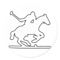 British Polo Sport Horse Player Silhouette Ponies stickers by inquester British Polo Sport Horse Player Silhouette Ponies stickers