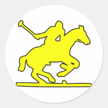 British Polo Sport Horse Player Silhouette Ponies Sticker