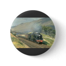 British Railway's last steam-hauled train towards Pinback Buttons