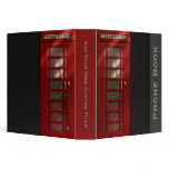 British Red Telephone Box 1.5" Binder