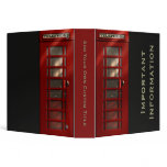 British Red Telephone Box 1.5" Binder