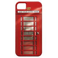 British Red Telephone Box Personalized iPhone 5 Case