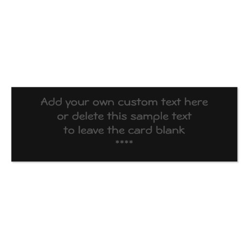 British Red Telephone Box Skinny Profile Cards Business Card Template (back side)