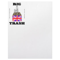 British Rig Trash,Letterhead,Oil Field,Oil,Flag