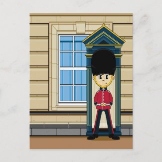 British Royal Guard Postcard postcard