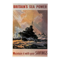 Cartaz britânico de Seapower pôsteres