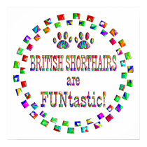 British Shorthairs are FUNtastic posters by MyFavoriteCat British Shorthairs are FUNtastic posters