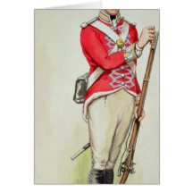 British soldier in Napoleonic times Greeting Card
