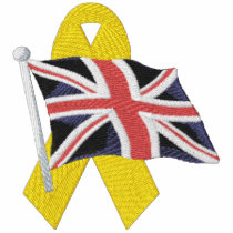 British  - Support Our Troops embroidered shirts