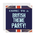 British Theme Party Invitation (Square)