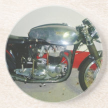 British Triton Motorcycle. Beverage Coasters