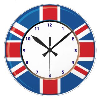 british uk flag clock