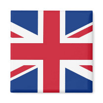 British - UK - Great Britain - Union Jack flag Fridge Magnets