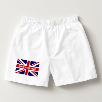 British Union Jack flag mens boxer short underwear