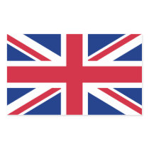 British Union Jack Rectangle Sticker