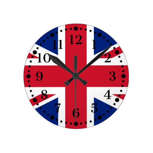 British Union Jack Wall Clock