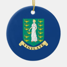 British Virgin Islands Christmas Ornament