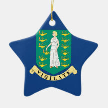 British Virgin Islands Christmas Tree Ornaments