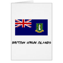 British Virgin Islands Flag Greeting Card
