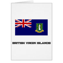 British Virgin Islands Flag Greeting Card