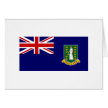 British Virgin Islands FLAG International Greeting Card