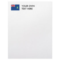 British Virgin Islands Flag letterhead