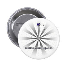 British Virgin Islands Flag Map 2.0 Button