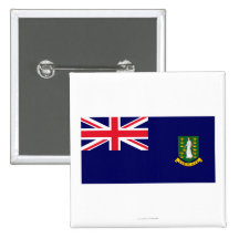 British Virgin Islands Flag Pinback Button