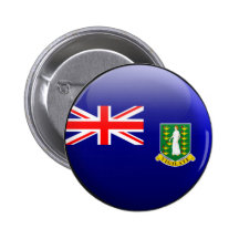 British Virgin Islands Flag Pinback Buttons