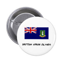 British Virgin Islands Flag Pinback Buttons
