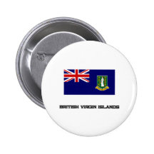 British Virgin Islands Flag Pinback Buttons