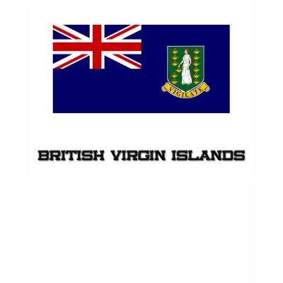 British Virgin Islands Flag Tshirt by tshirtshirts