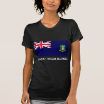 British Virgin Islands Flag with Name Shirt