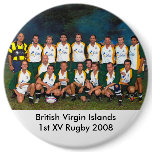 British Virgin Islands Rugby buttons