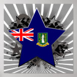 British Virgin Islands Star Print