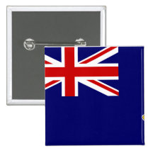 British Virgin Islands, United Kingdom Pinback Button