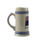 British Virgin Islands Waving Flag with Name Mug