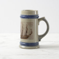 British Warship Anantomy Stein mugs